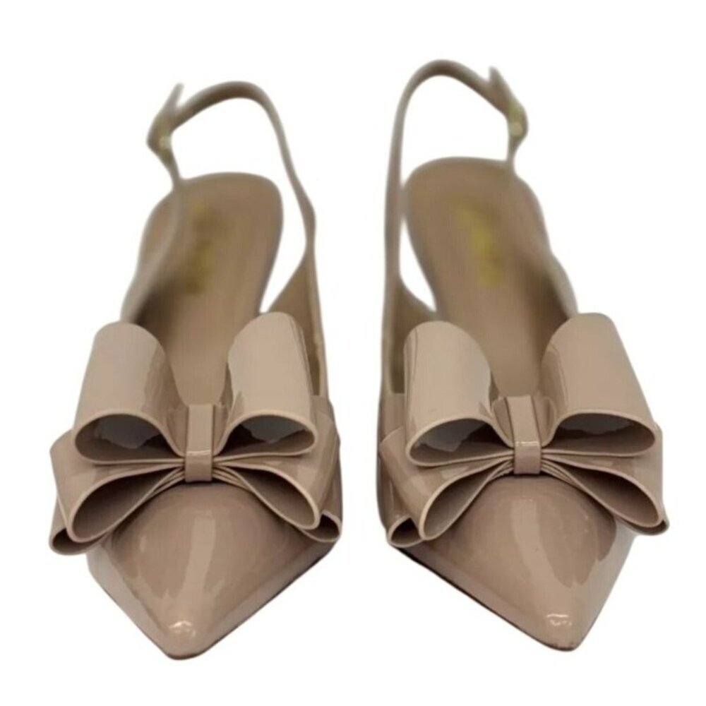 LILIANA / Lana-1 /  Pointed / High Heel / Stiletto Bowknot  / Nude / Patent / Sl - Picture 4 of 7